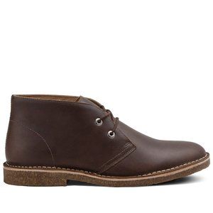 Yash Leather Handmade Brown Leather Chuckka Boots For Men